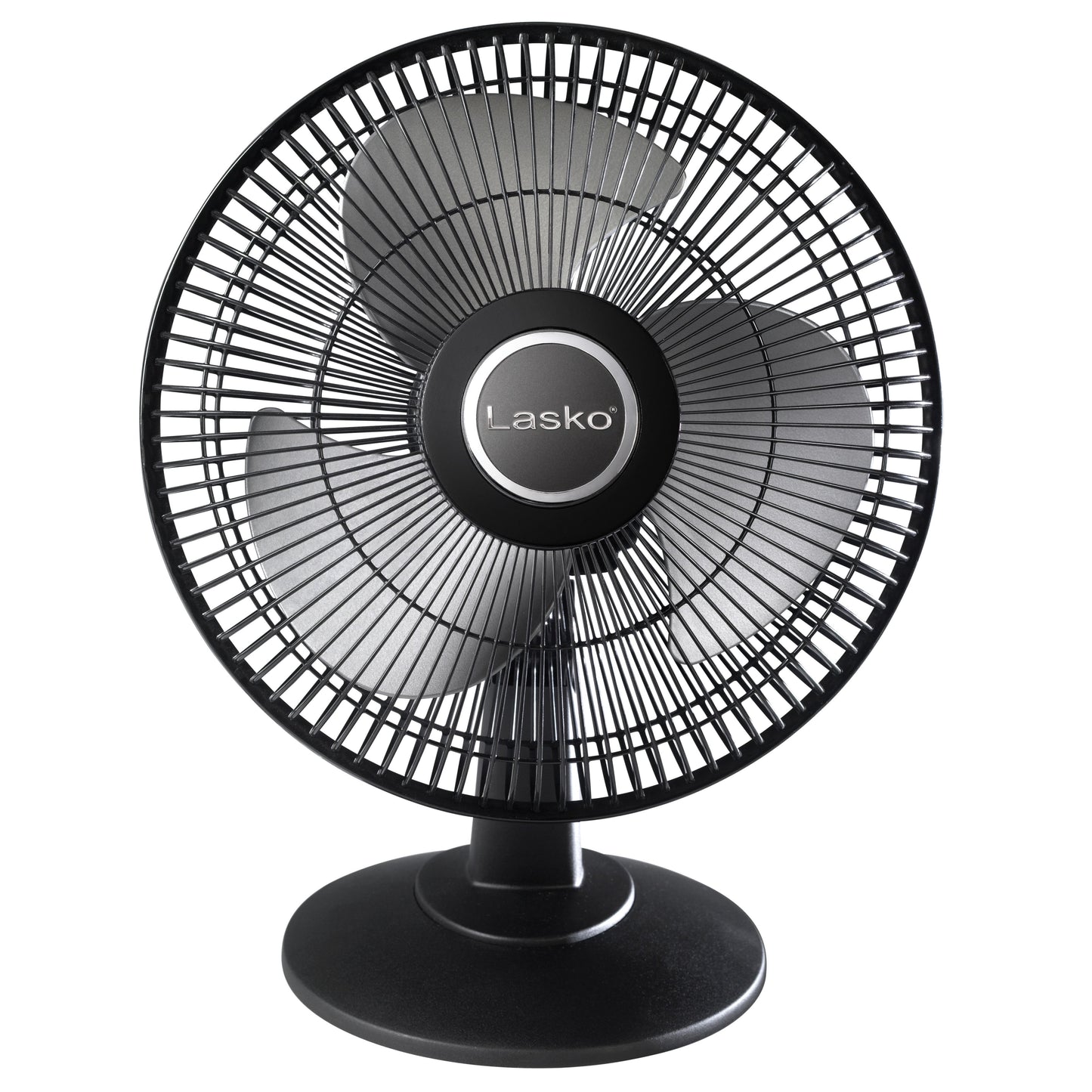 Lasko 12" 3- Speed Oscillating Table Fan, 2018, Black