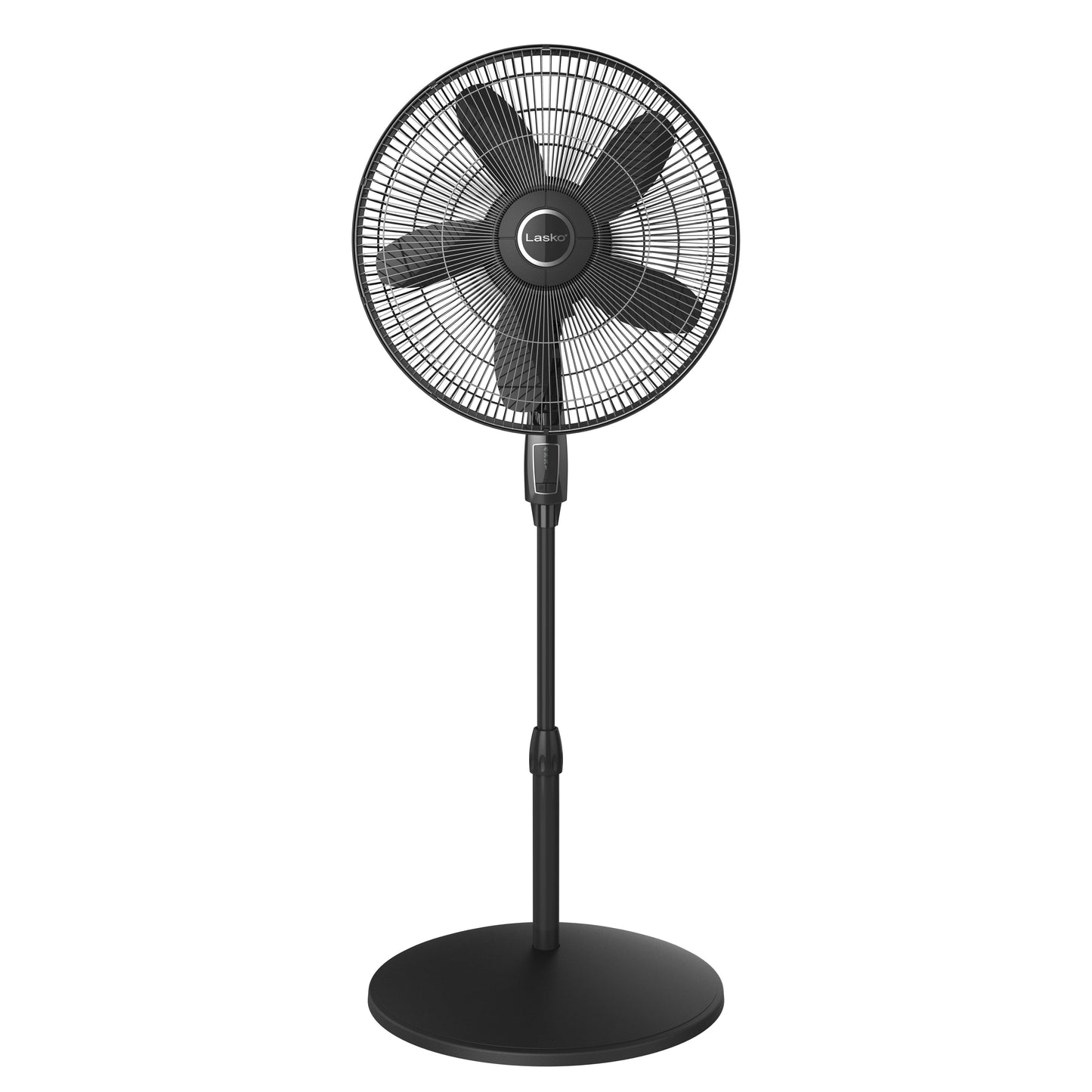 Lasko 18" 4-Speed Oscillating Pedestal Fan with Remote Control, S18601, Black