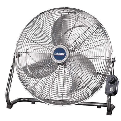 Lasko 20" 3- Speed High-Velocity Commercial Grade QuickMount®  Floor or Wall Mount Fan, 2250QM, Silver