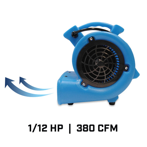 110V Max Storm 5650 CFM Air Mover Carpet Dryer Blower Floor Fan Blue With  Wheels