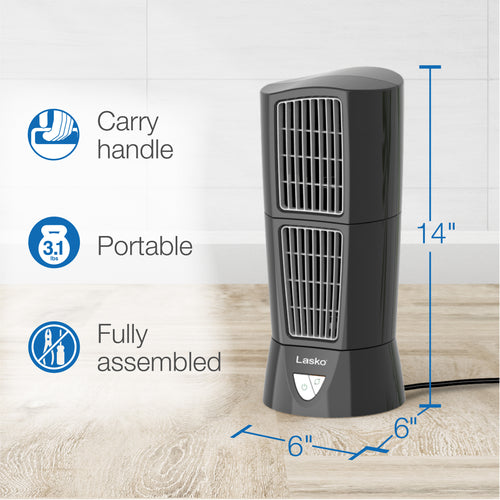 Iconnek - Ventilateur de Bureau à 3 Vitesses, Oscillation et Inclinais