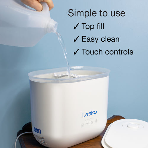 Lasko Ultrasonic Cool Mist Humidifier with Scent Tray and Nightlight, –  GuardianTechnologies