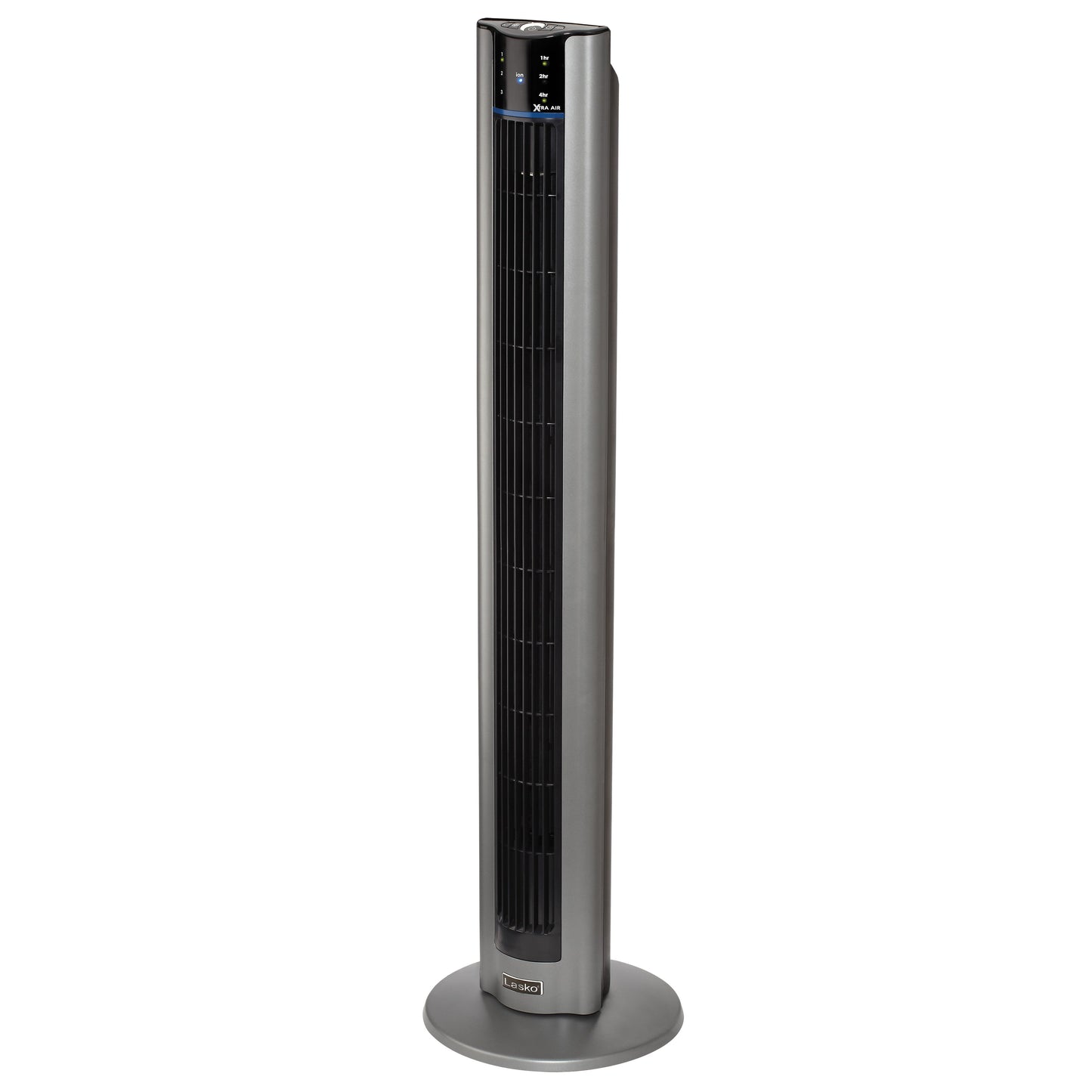 Lasko 48" Max Air Tower Fan with Ionizer and Remote, 4824, Gray